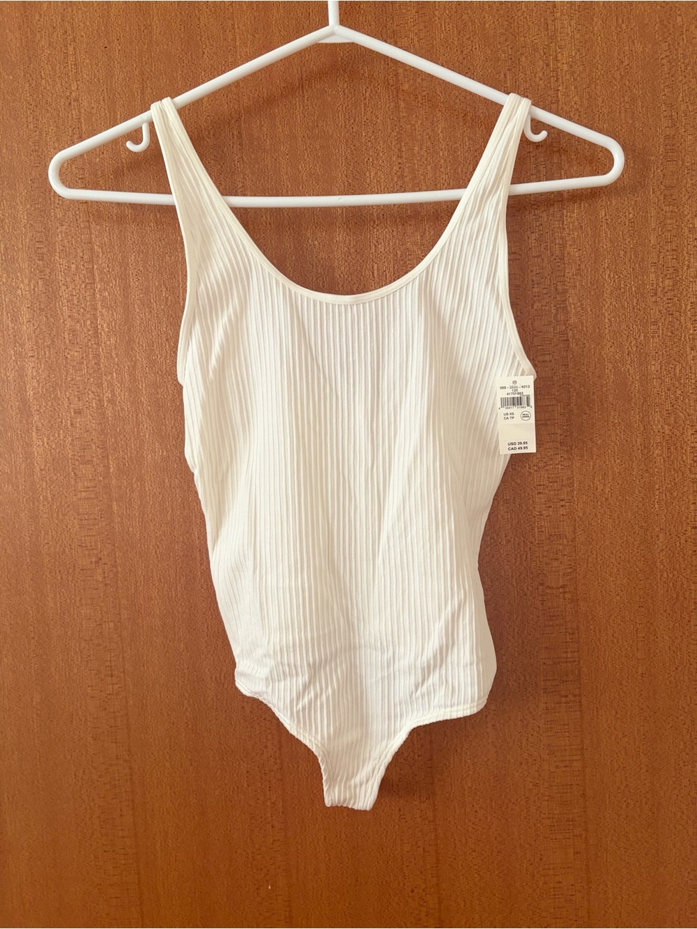 Aerie ribbed bodysuit NWT - White